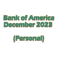 December 2023 Bank of America Personal Statements